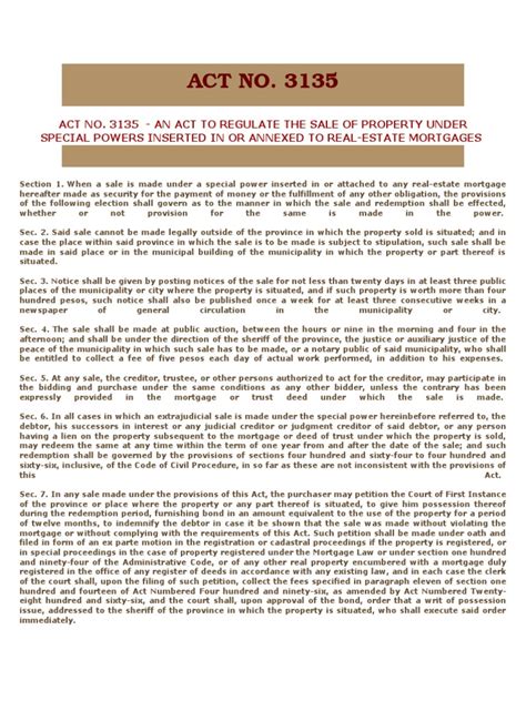 act 3135 as amended|Act No. 3135 : ACTS .